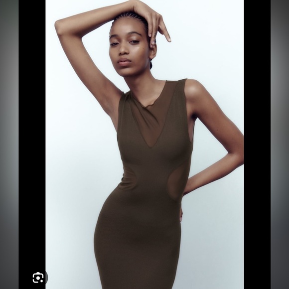 ZARA | SEAMLESS TULLE DRESS | Size XS-S - Picture 2 of 3